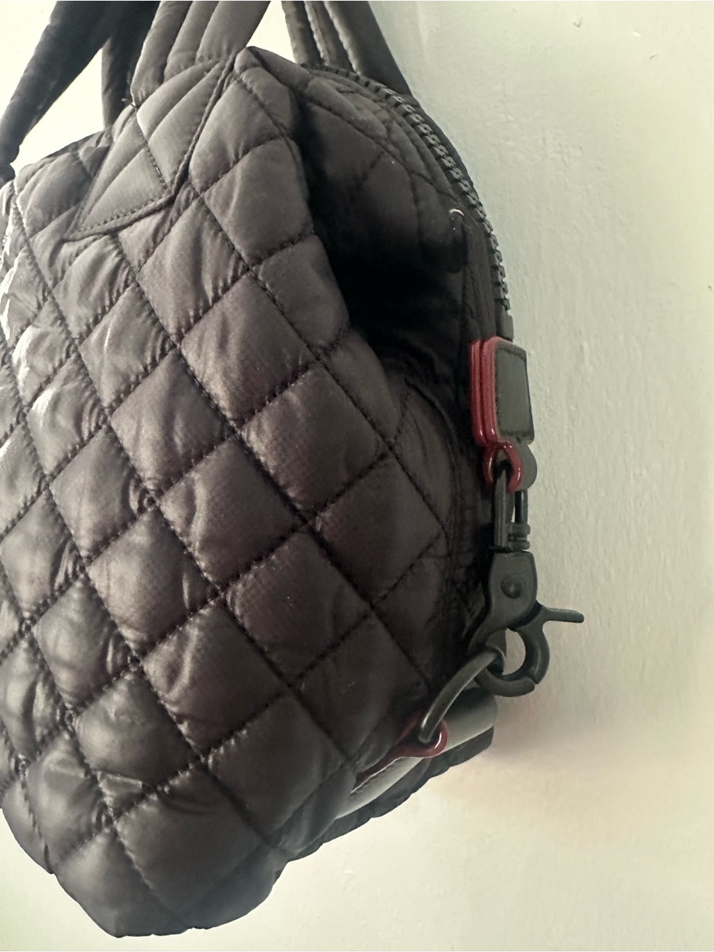 MZ Wallace Small Sutton Quilted Black Nylon Tote - Picture 5 of 14